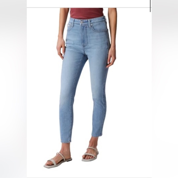 Calvin Klein size 28RG / 30L high rise Skinny Jeans Robin egg blue ~ New w/ tags - Picture 1 of 9
